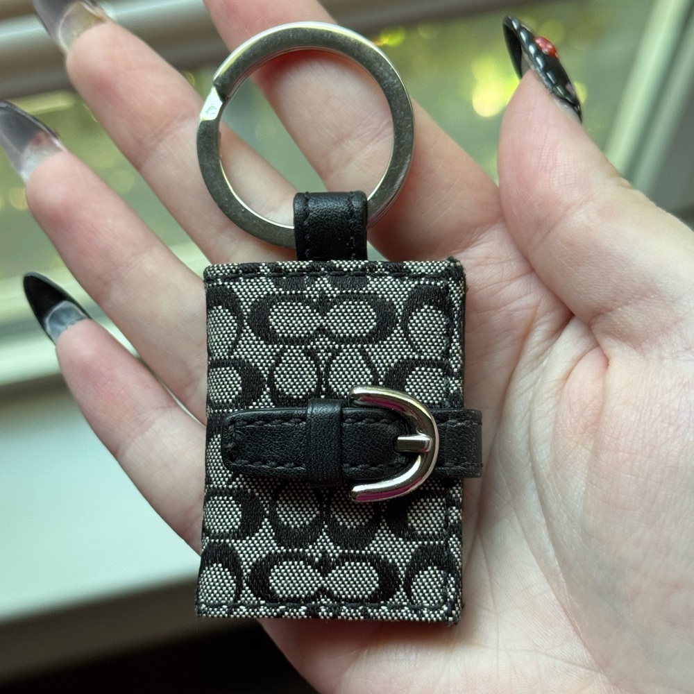 Vintage Coach Mini Photo Keychain